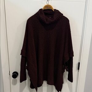 Design Lab Deep Burgundy Cowl Neck Sweater size 1X